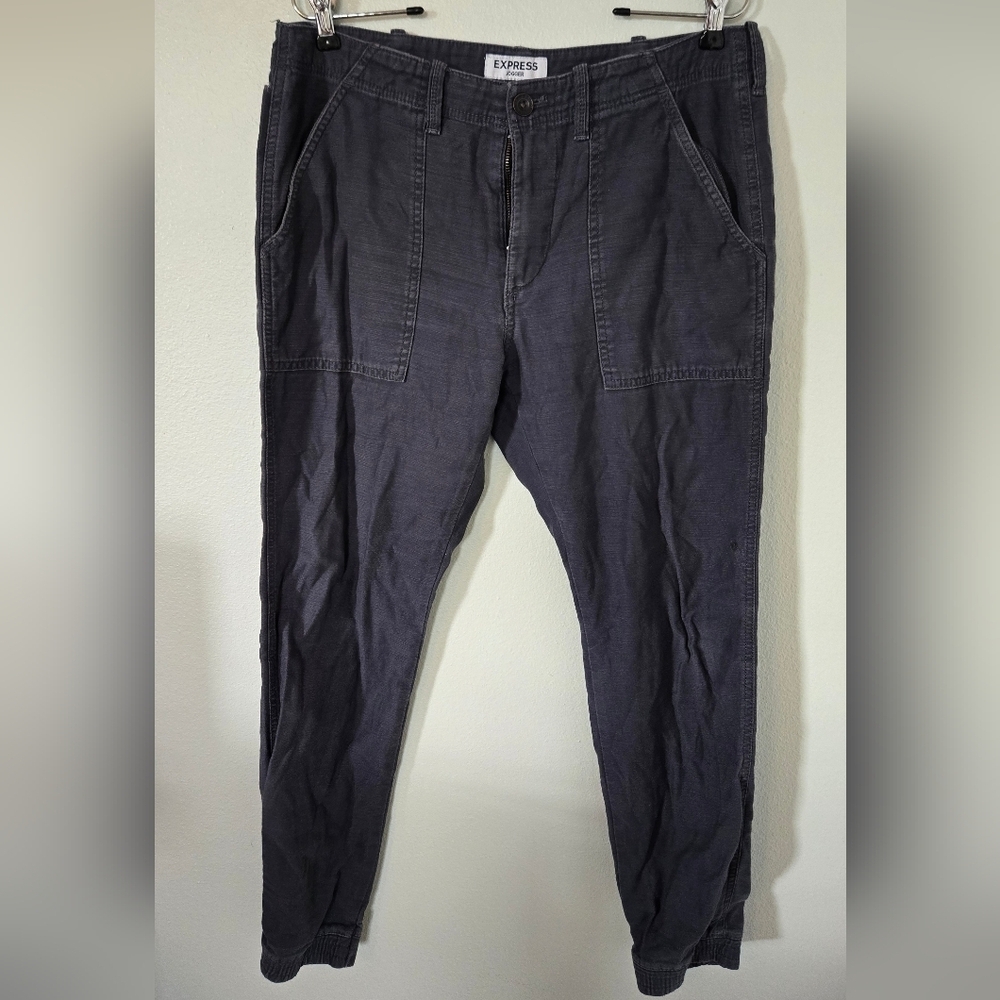 Express Faded Black Joggers Size 32